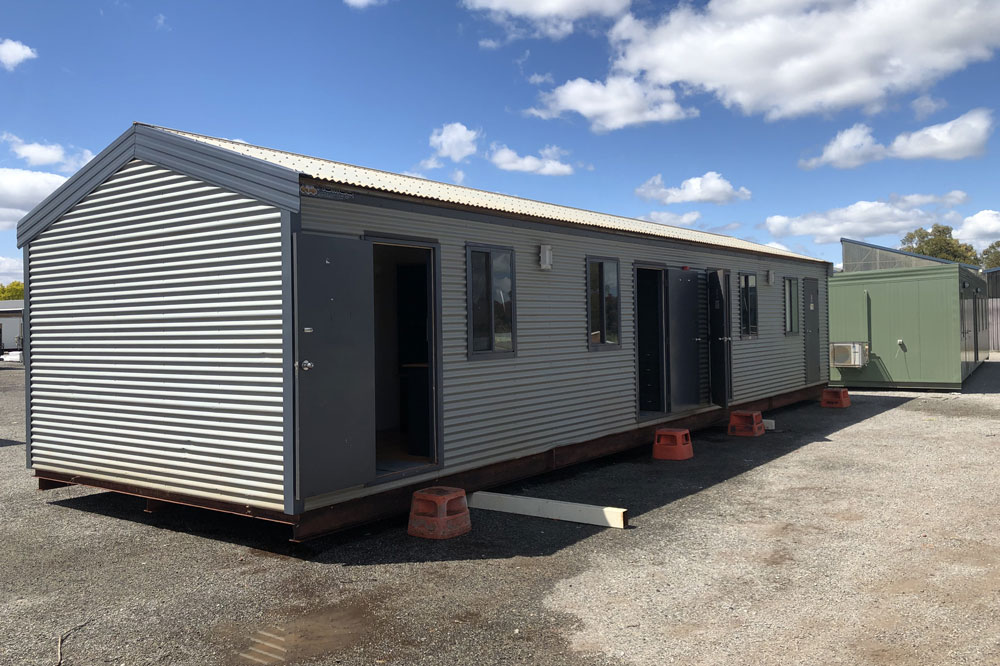 A transportable building for the mining industry