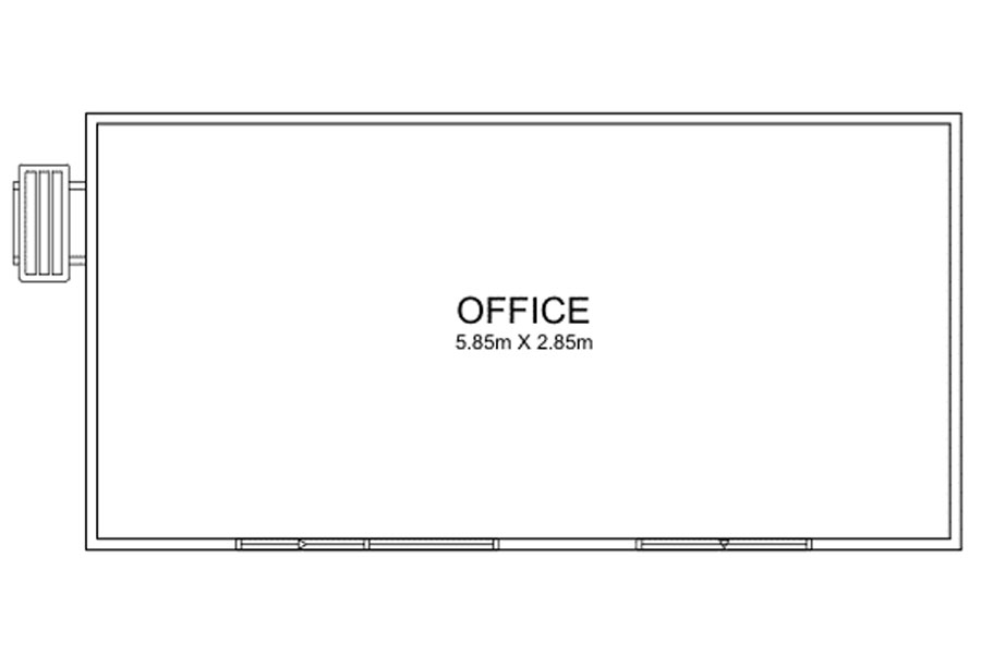 6m Long Offices