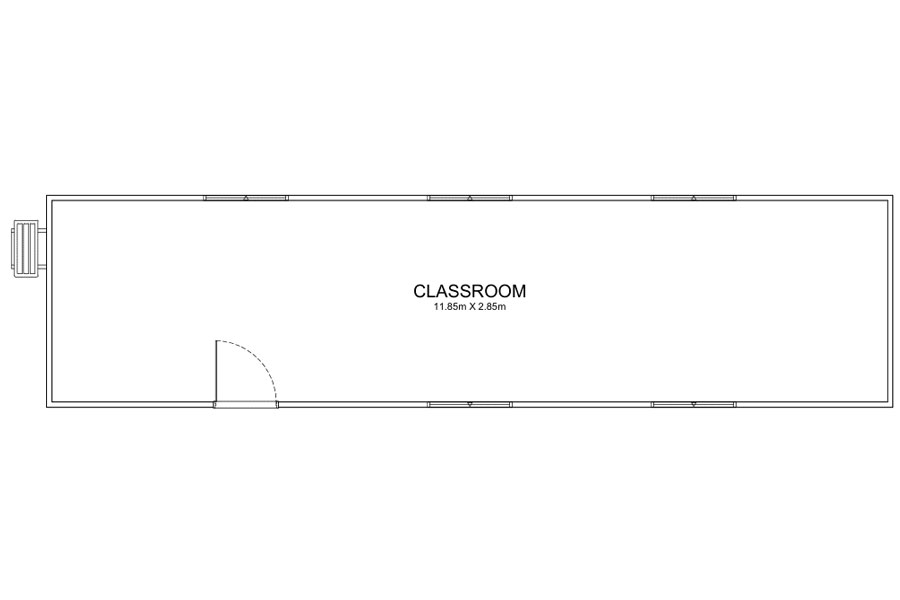 12m Long Classroom