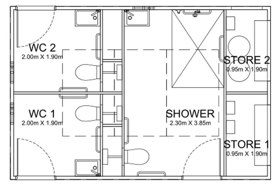 6m Long Disability Bathrooms