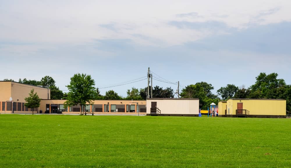 A modular classroom is an educational building constructed using pre-fabricated components which are built off-site and then assembled on location.